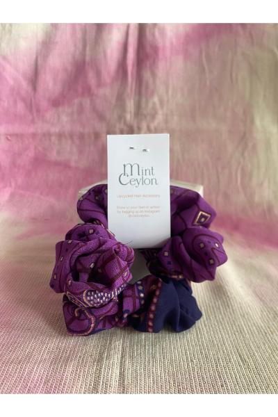  Scrunchy (S) - Purple & Blue